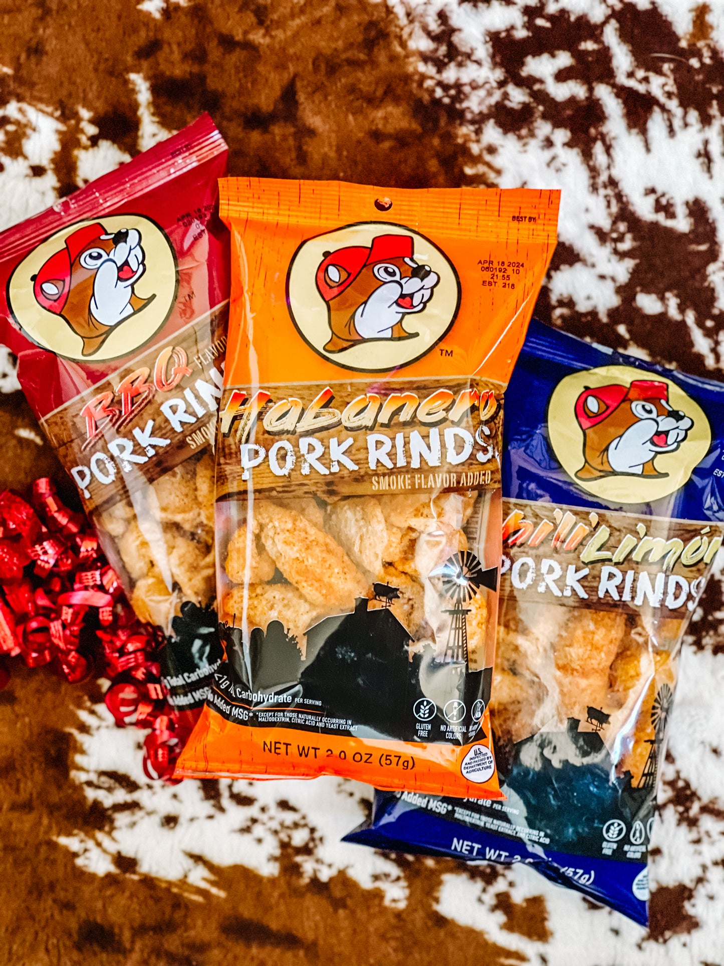 Buc-ee's Pork Rind Snack Box; GIft Box; Gift Basket