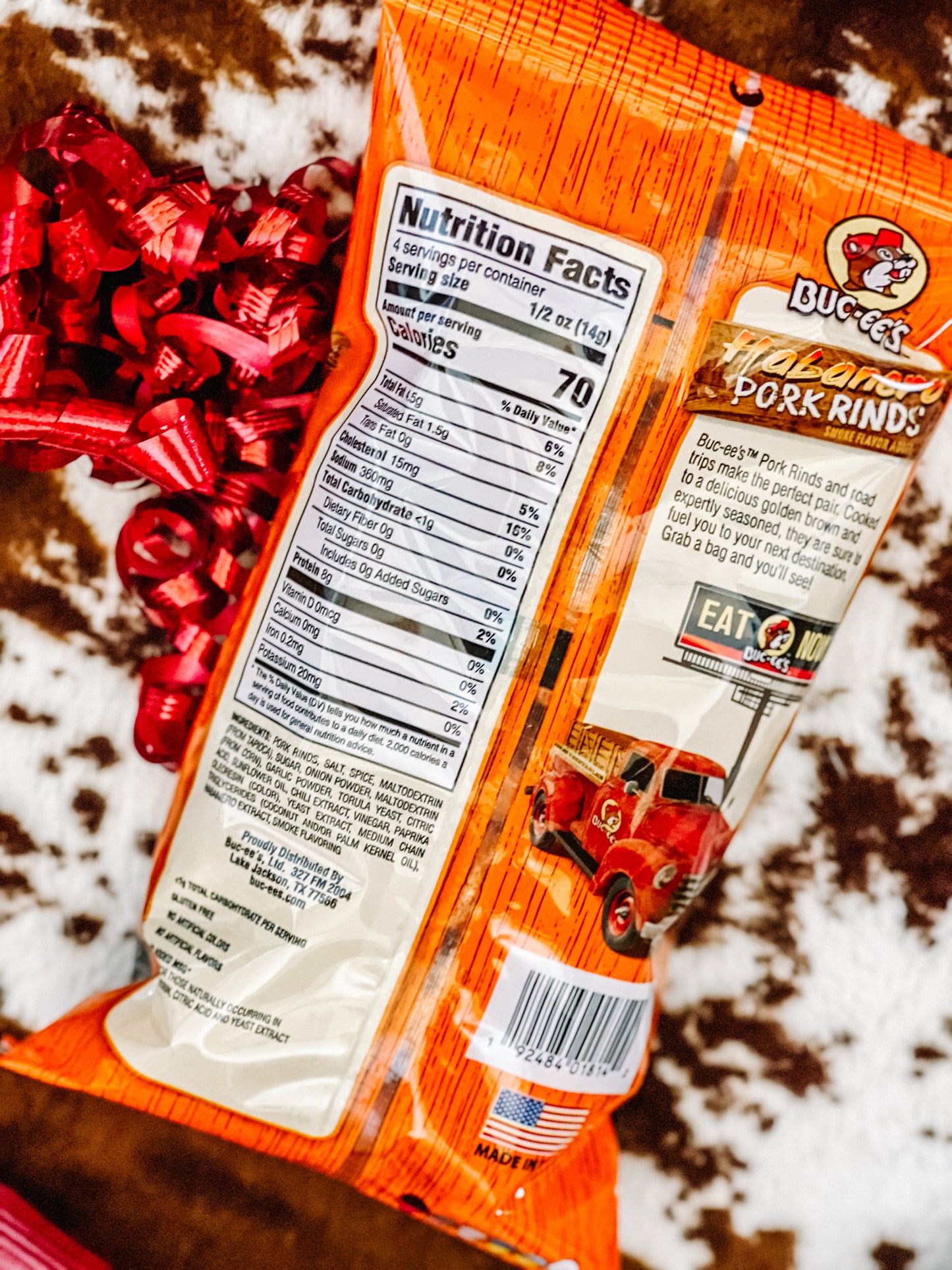 Buc-ee's Pork Rind Snack Box; GIft Box; Gift Basket