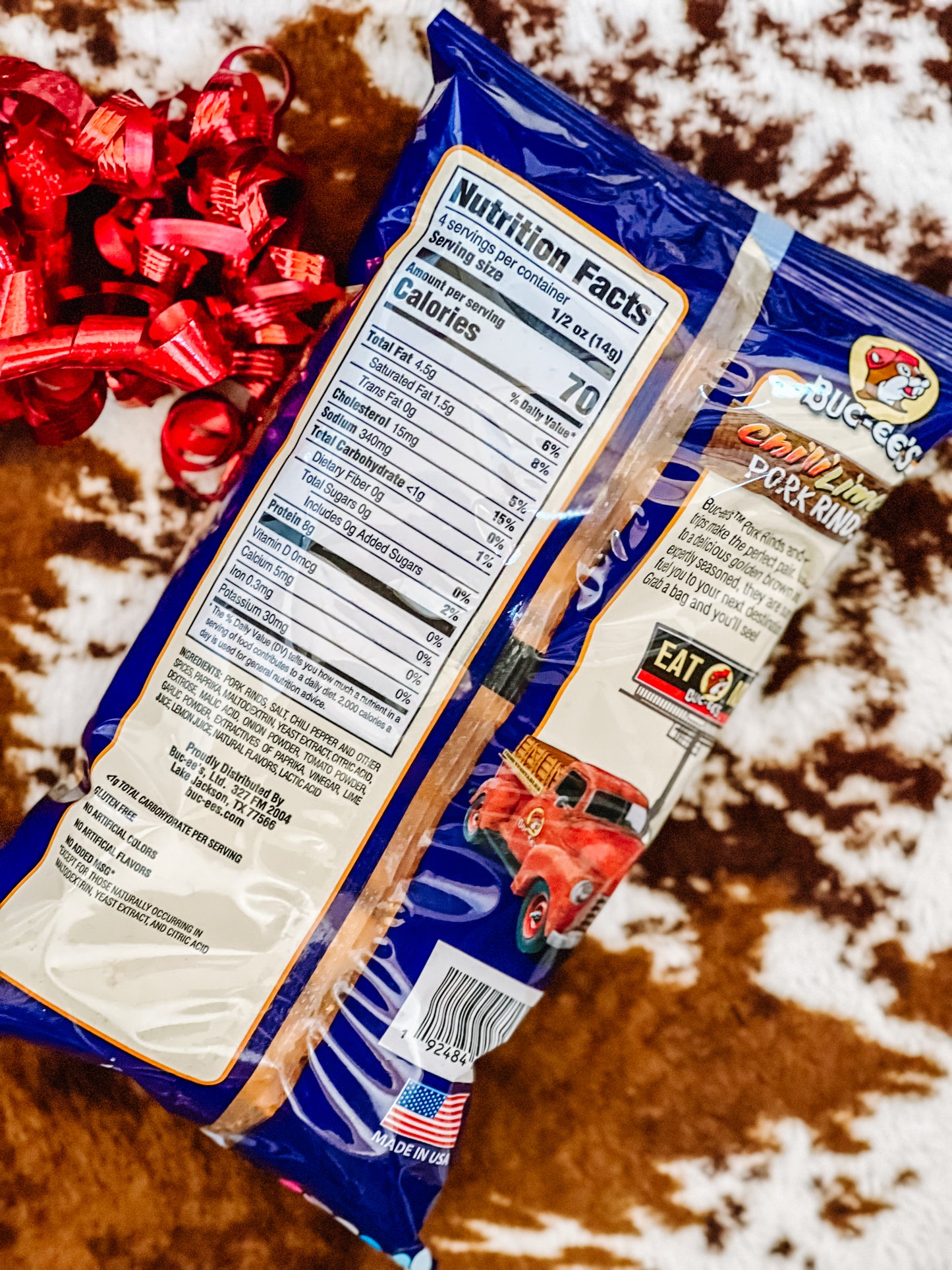 Buc-ee's Pork Rind Snack Box; GIft Box; Gift Basket