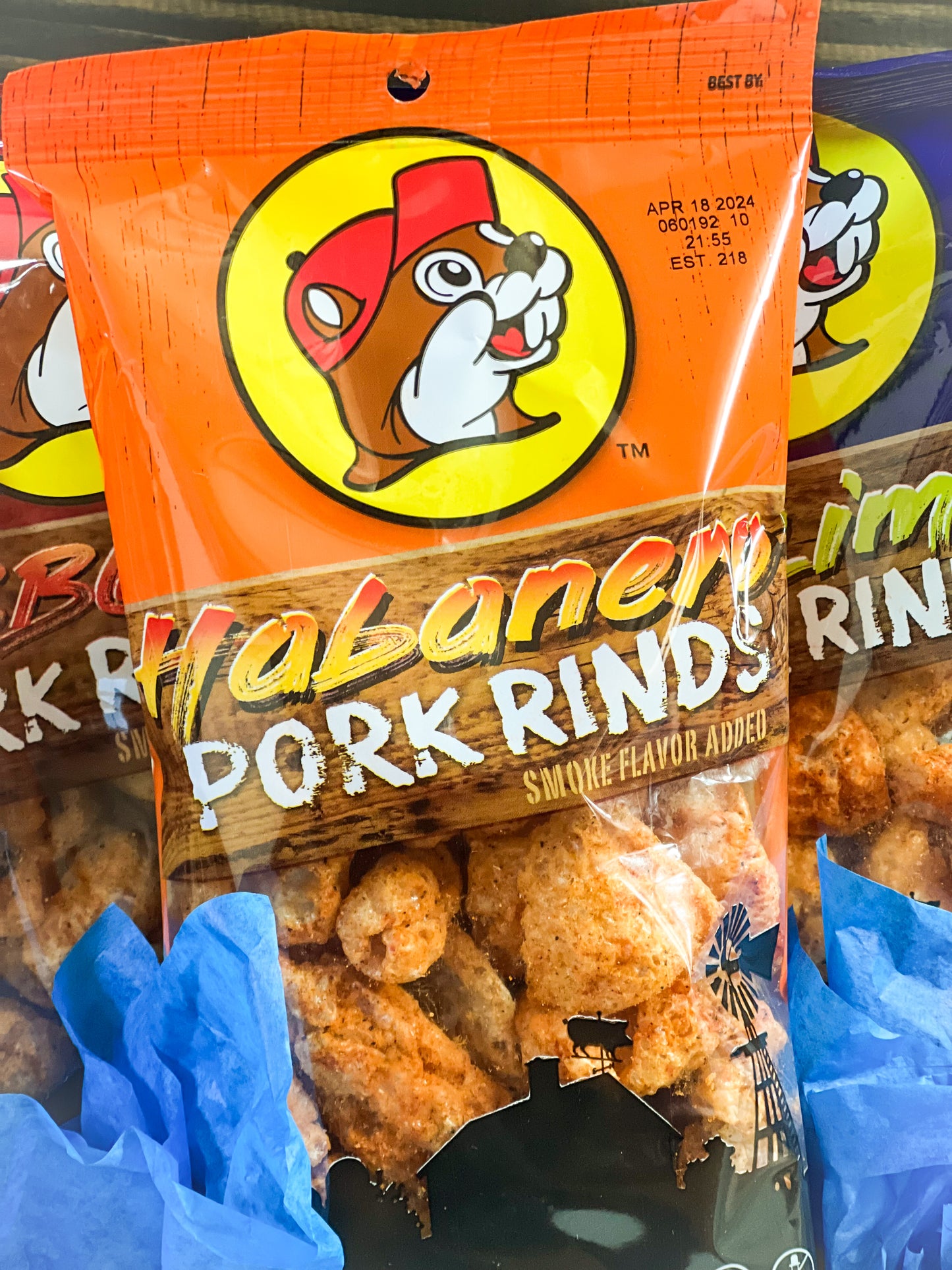 Buc-ee's Pork Rind Snack Box; GIft Box; Gift Basket