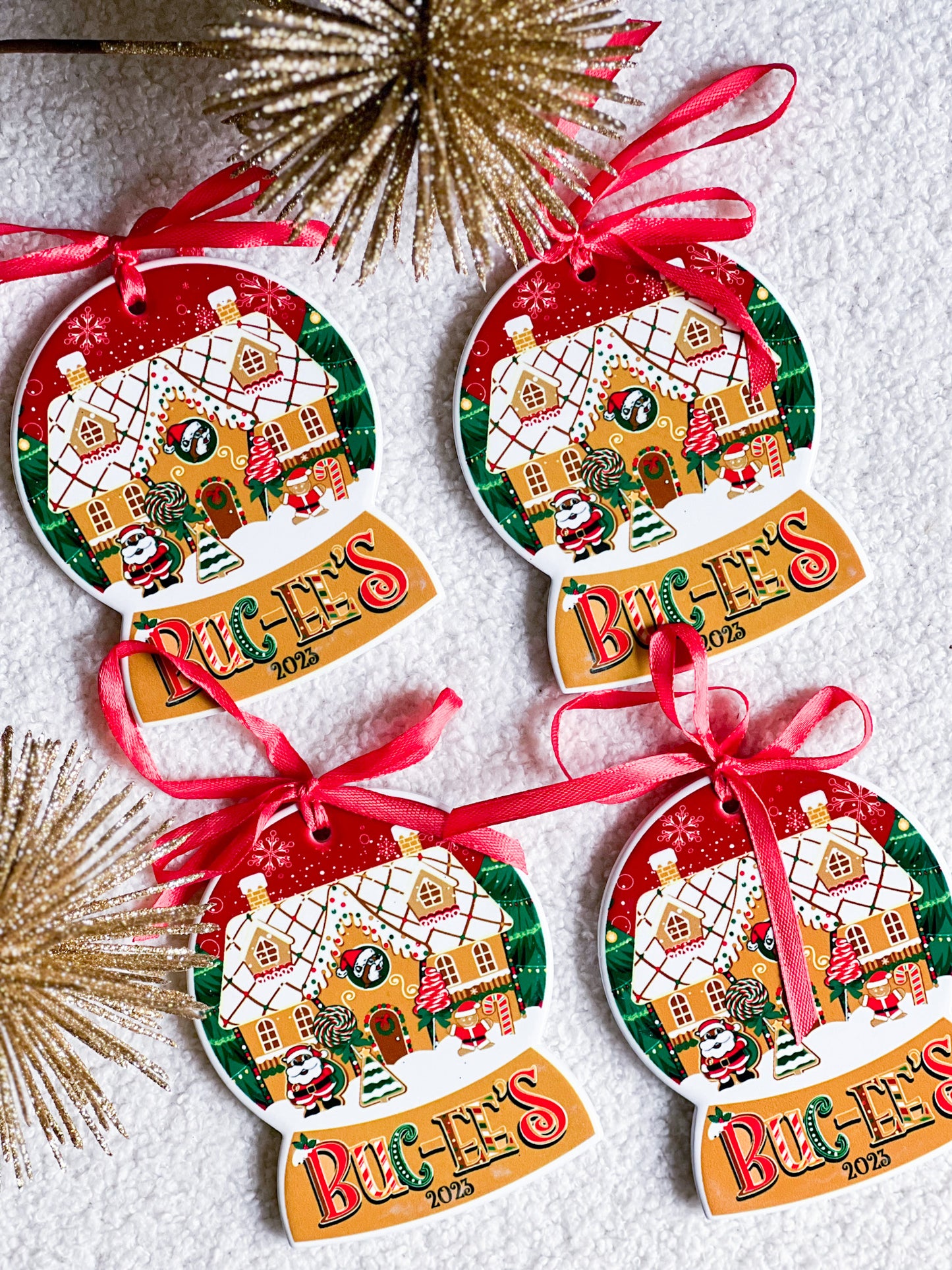 Buc-ee’s Christmas Ornaments, Ceramic Collectible Holiday Ornaments