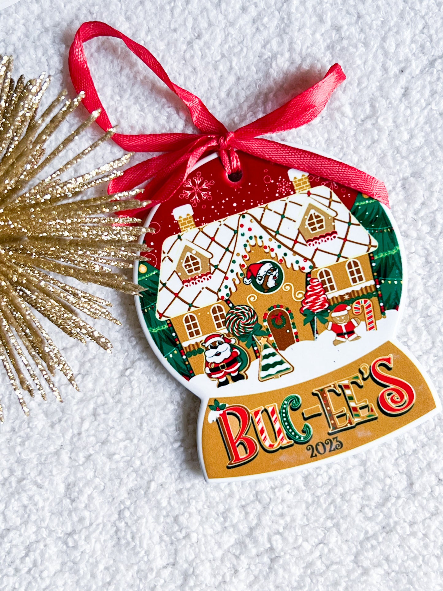 Buc-ee’s Christmas Ornaments, Ceramic Collectible Holiday Ornaments