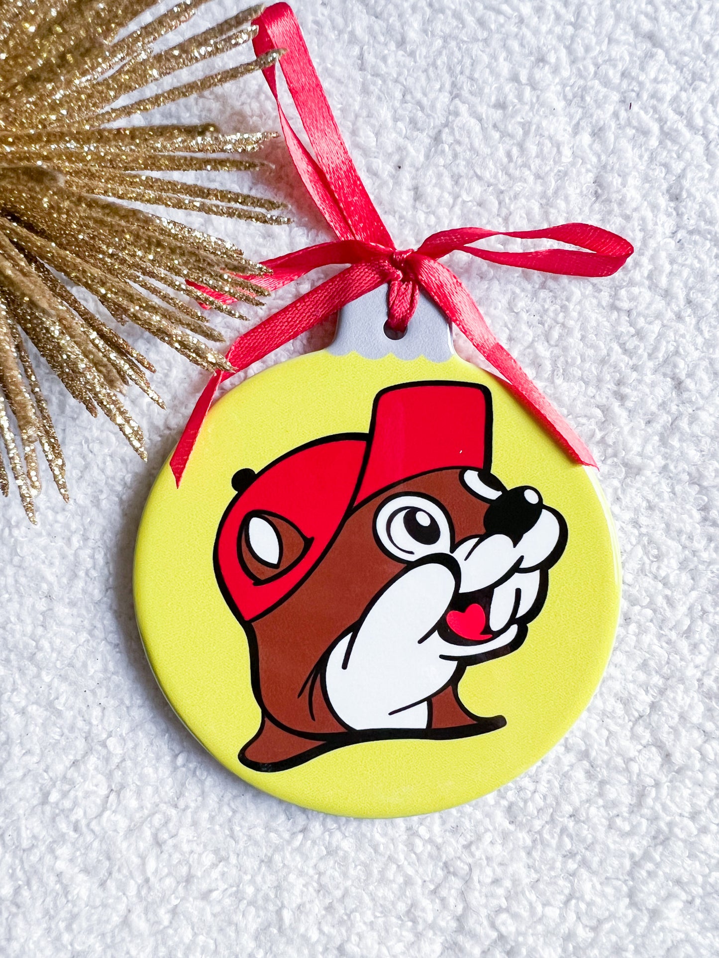 Buc-ee’s Christmas Ornaments, Ceramic Collectible Holiday Ornaments