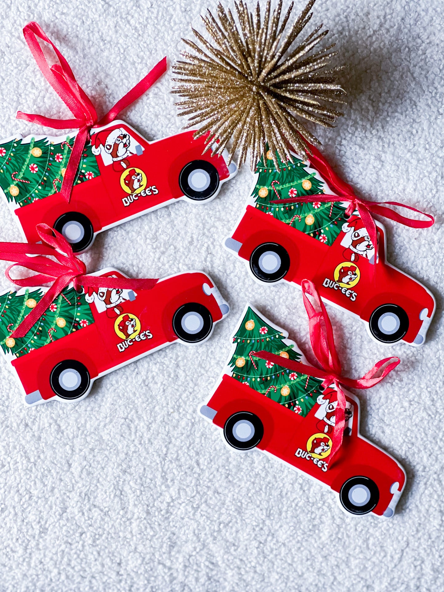 Buc-ee’s Christmas Ornaments, Ceramic Collectible Holiday Ornaments