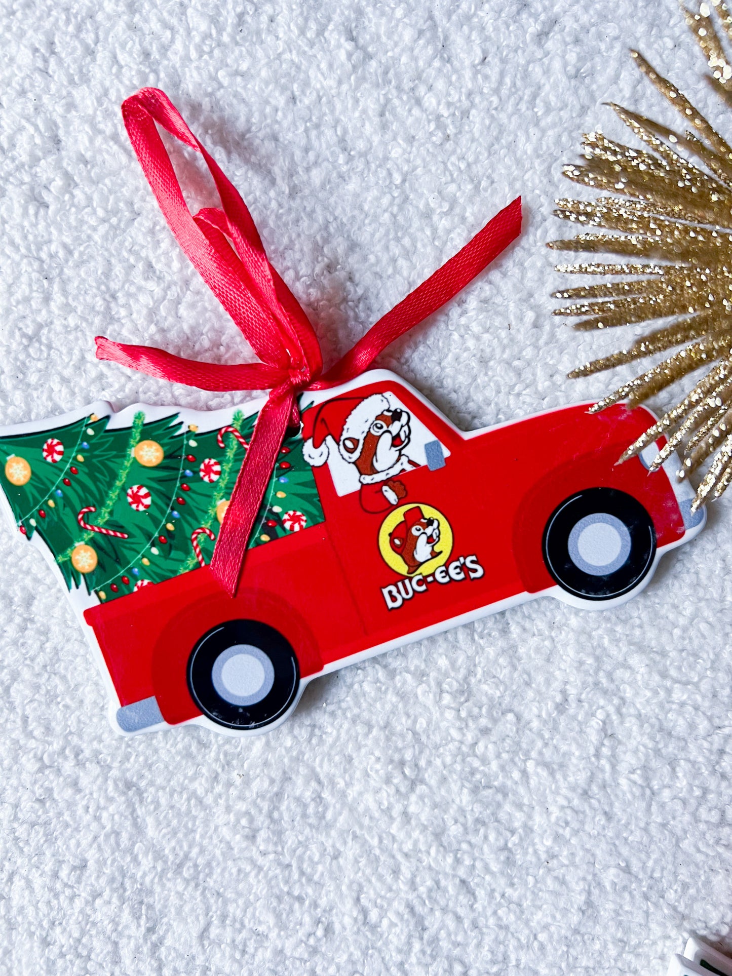 Buc-ee’s Christmas Ornaments, Ceramic Collectible Holiday Ornaments