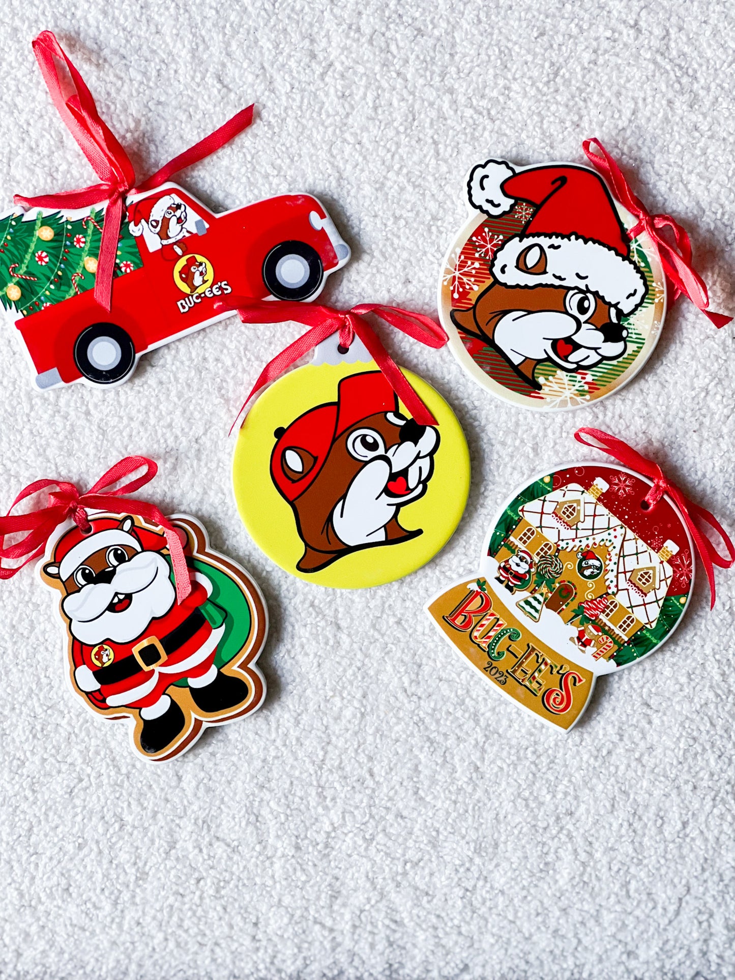 Buc-ee’s Christmas Ornaments, Ceramic Collectible Holiday Ornaments