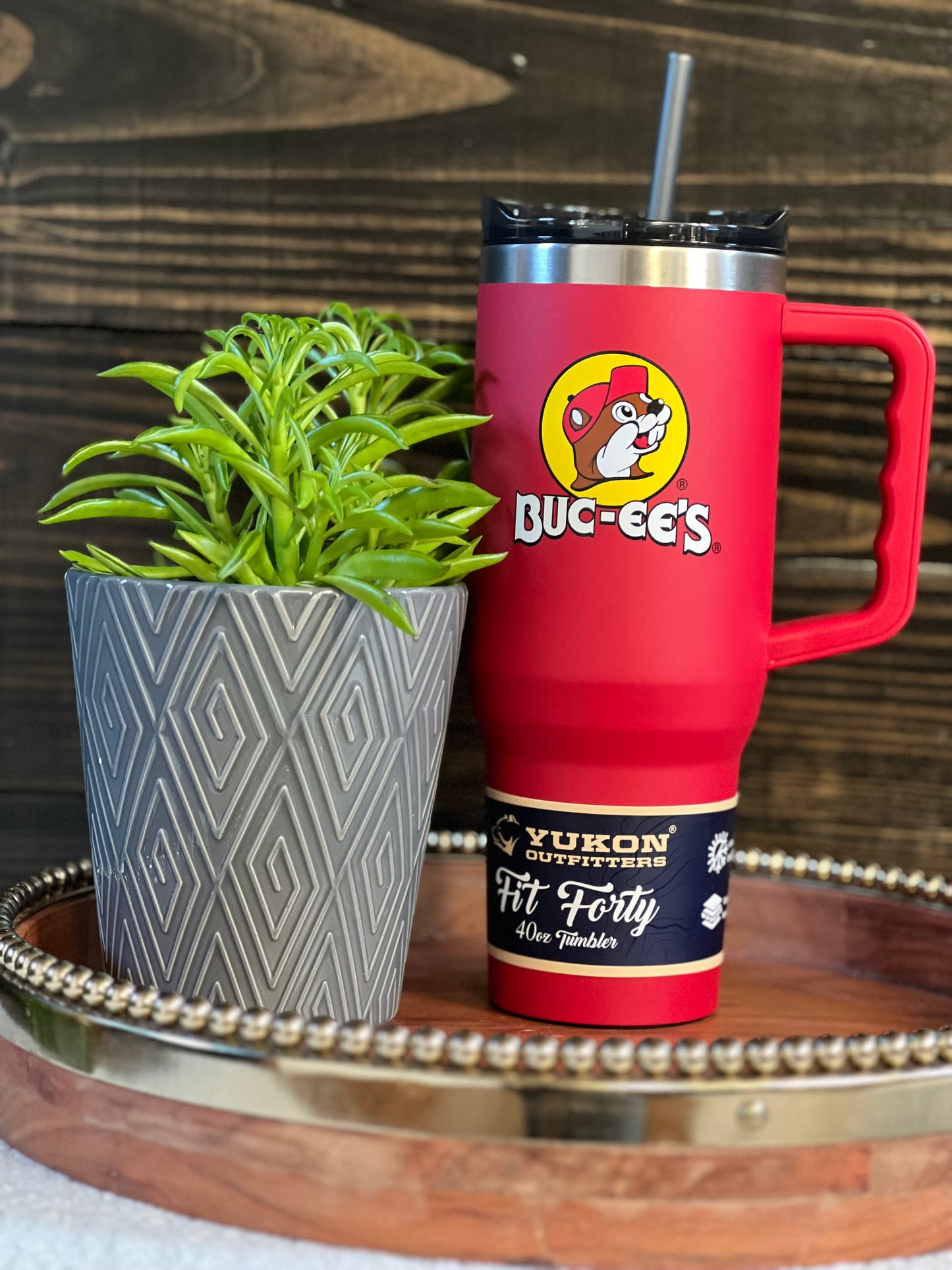 Buc-ee's Tumbler; Fit Forty Rose Gold Leopard, Gold Leopard, Pink, Lavender