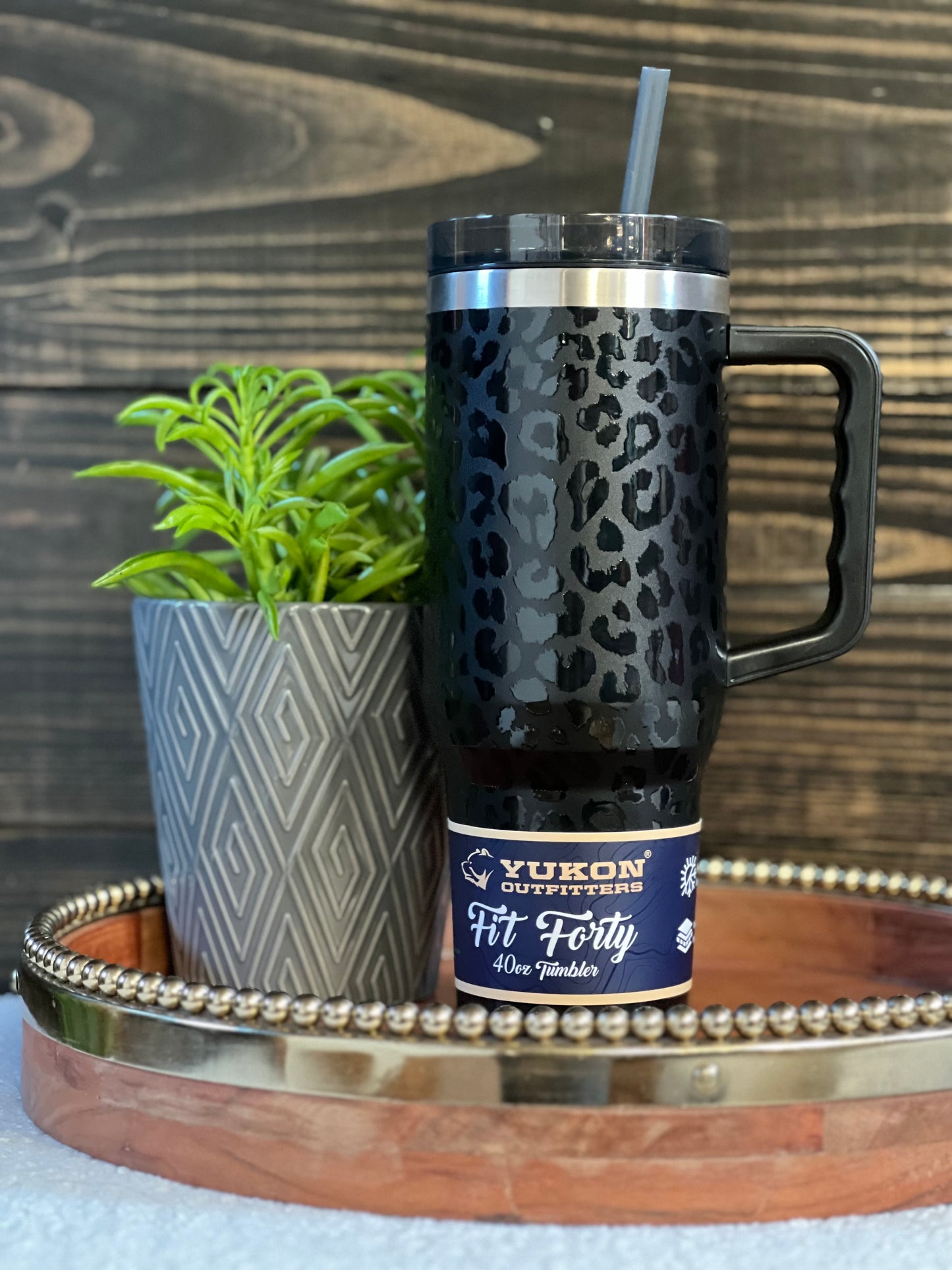 Buc-ee's Tumbler; Fit Forty Rose Gold Leopard, Gold Leopard, Pink, Lavender