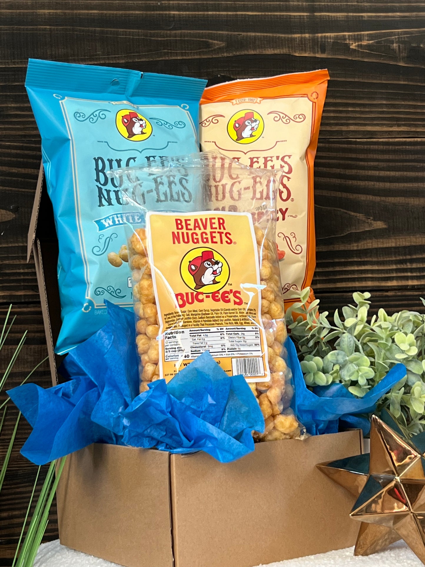 Buc-ee's Gift Box, Buc-ee's Snack Box, Buc-ee's Beaver Nuggets, Beaver Nuggets