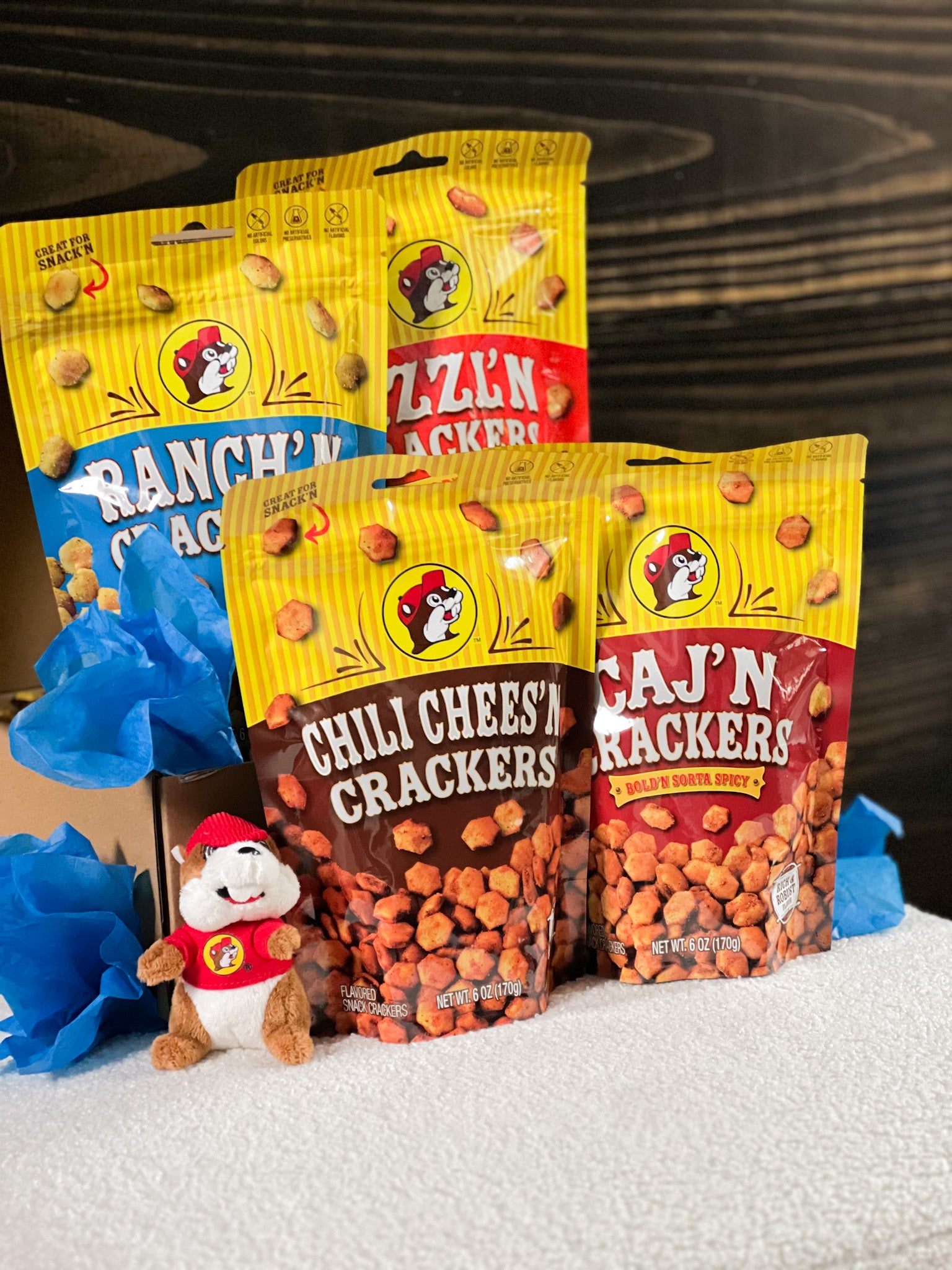 Buc-ee's Gift Box, Buc-ee's Snack Box, Buc-ee's Gift Box, Buc-ee's Gift Bundle, Buc-ee's Seasoned Snack Crackers, Corporate Gifts