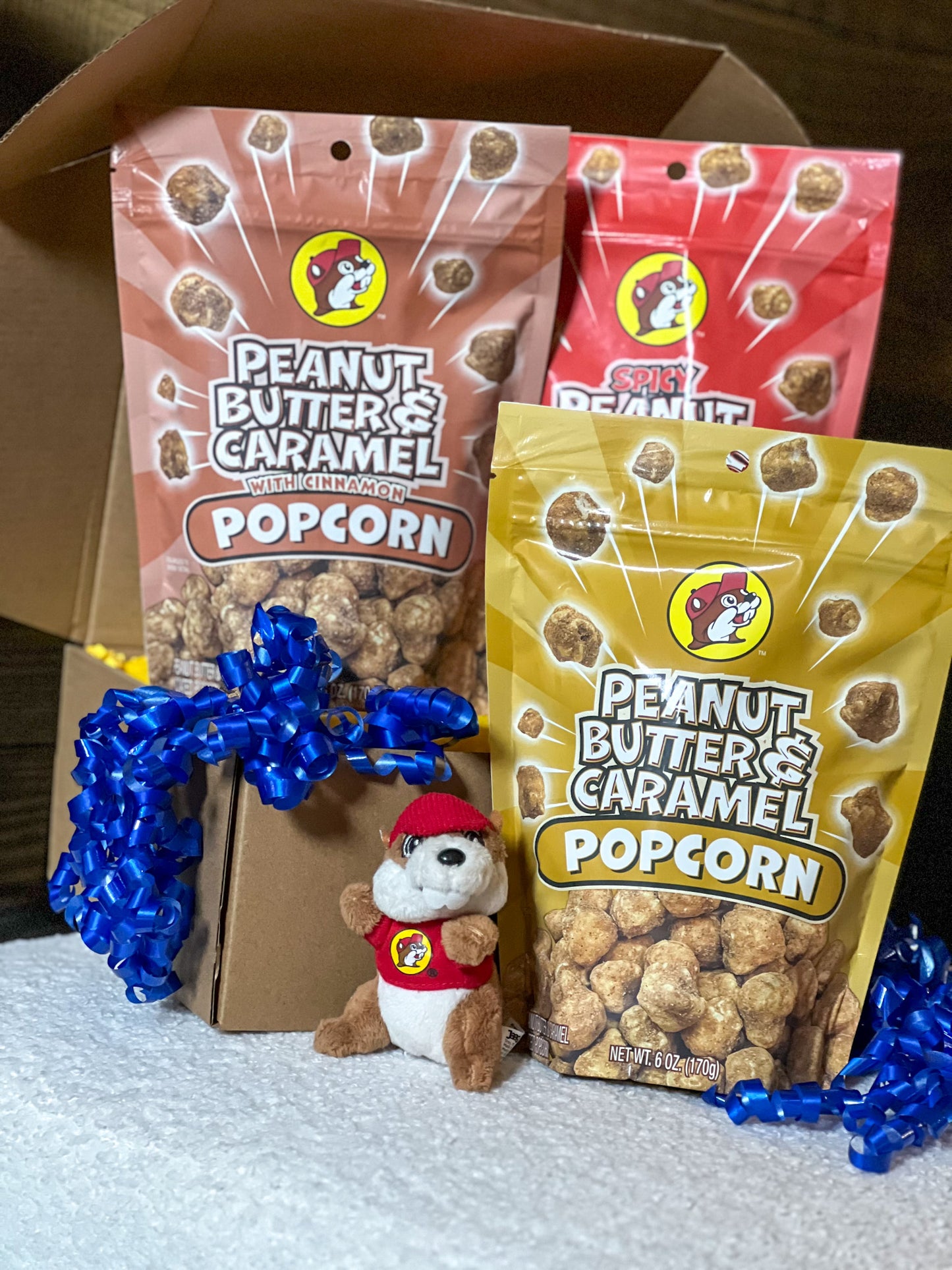 Buc-ee's Popcorn Snack Box, Gift Box, Gift Basket, Care Package, Care Package, Staff Appreciation, Employee Incentives, Staff Christmas Gift