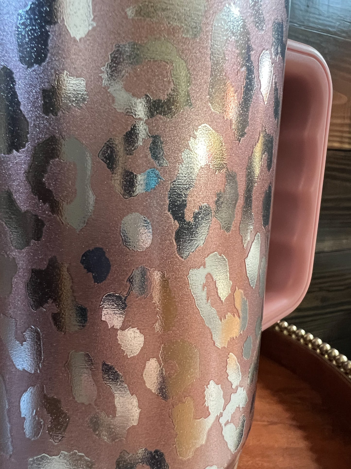 Buc-ee's Tumbler; Fit Forty Rose Gold Leopard, Gold Leopard, Pink, Lavender